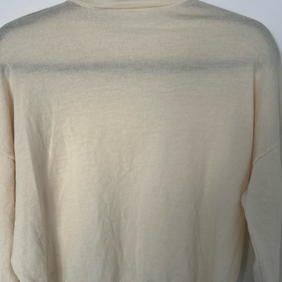 Céline Cream Wool Sweater Size M | Minimalist Luxury Knit | 100% Wool - Picture 10 of 15